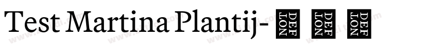 Test Martina Plantij字体转换